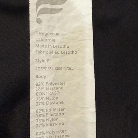 Fabletics Oasis PureLuxe High Waisted Crossover 7/8 Leggings Women's 2X Black - Picture 7 of 13